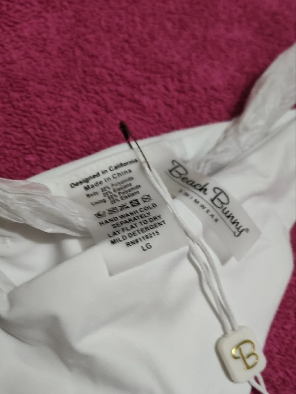 Beach Bunny White Serena Tango Bottom
